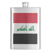 Irak-Flagge Flachmann (Vorderseite)