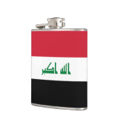 Irak-Flagge Flachmann (Links)