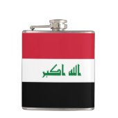 Irak-Flagge Flachmann (Vorderseite)