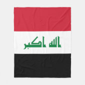 Irak-Flagge Fleecedecke (Vorderseite)