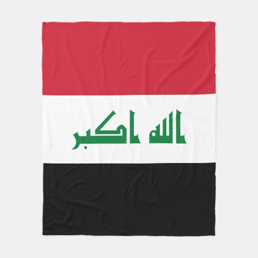 Irak-Flagge Fleecedecke (Vorderseite)