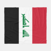 Irak-Flagge Fleecedecke (Vorderseite (Horizontal))
