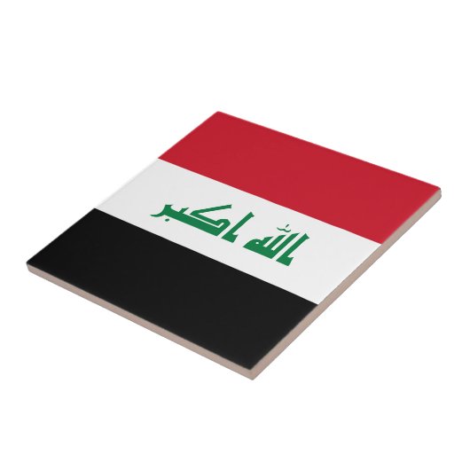 Irak-Flagge Fliese (Seite)
