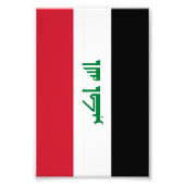 Irak-Flagge Fotodruck (Vorne)