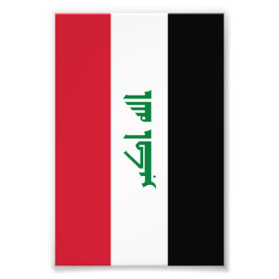 Irak-Flagge Fotodruck
