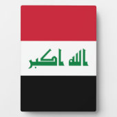 Irak-Flagge Fotoplatte (Vorderseite)