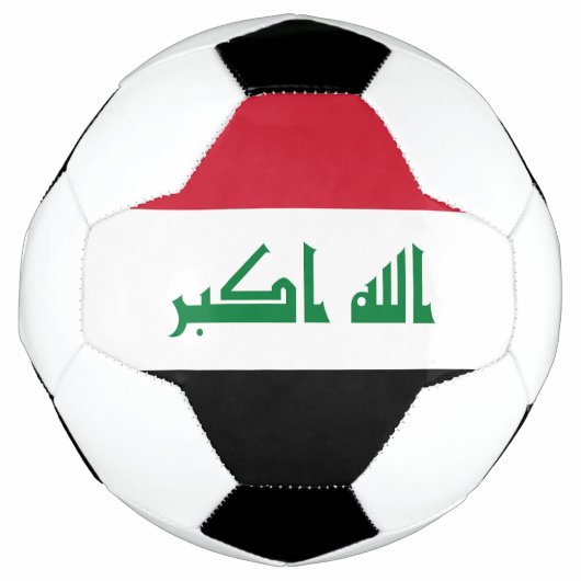Irak-Flagge Fußball (Vorderseite)