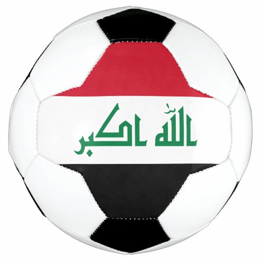 Irak-Flagge Fußball (Vorderseite)