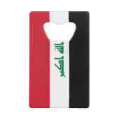 Irak-Flagge Geldbeutel Flaschenöffner (Rückseite)