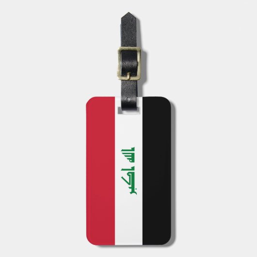Irak-Flagge Gepäckanhänger (Vorderseite vertikal)