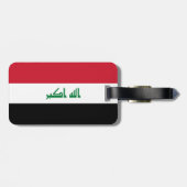 Irak-Flagge Gepäckanhänger (Rückseite horizontal)