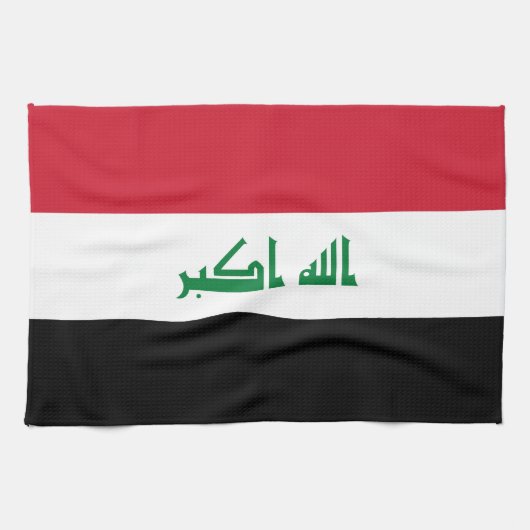 Irak-Flagge Geschirrtuch (Horizontal)