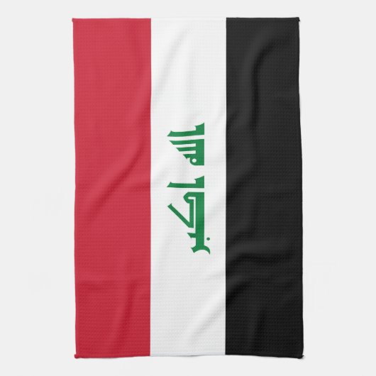 Irak-Flagge Geschirrtuch (Vertikal)