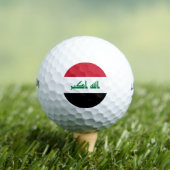 Irak-Flagge Golfball (Insitu T-Shirt)