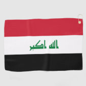 Irak-Flagge Golfhandtuch (Horizontal)