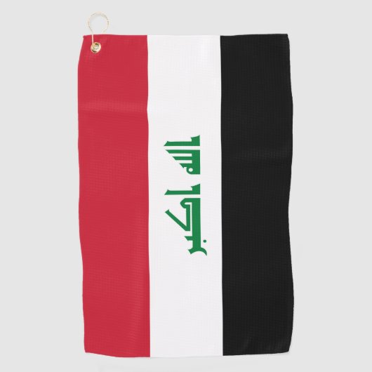 Irak-Flagge Golfhandtuch (Vorderseite)