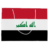 Irak-Flagge Große Geschenktüte (Rückseite)