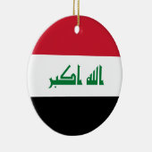 Irak-Flagge Keramik Ornament (Rechts)