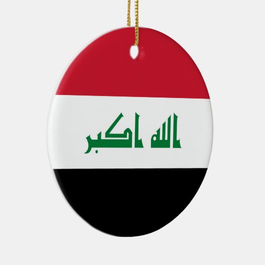 Irak-Flagge Keramik Ornament (Rechts)