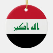 Irak-Flagge Keramik Ornament (Vorne)