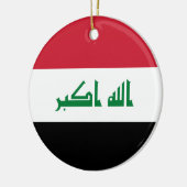 Irak-Flagge Keramik Ornament (Links)