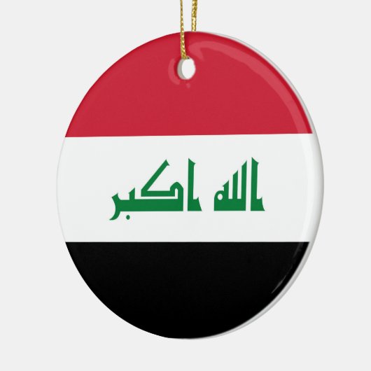 Irak-Flagge Keramik Ornament (Links)