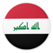 Irak-Flagge Keramikknauf (Vorderseite)