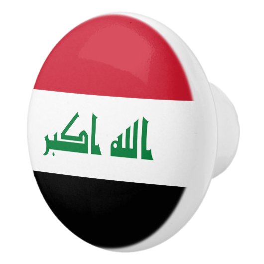 Irak-Flagge Keramikknauf (Rechts)