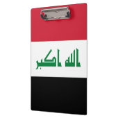 Irak-Flagge Klemmbrett (Links)
