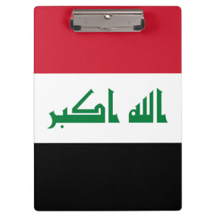 Irak-Flagge Klemmbrett