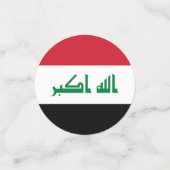 Irak-Flagge Konfetti (Klein Vorderseite)