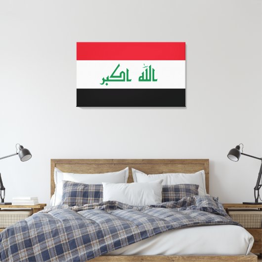 Irak-Flagge Leinwanddruck (Insitu (Schlafzimmer))