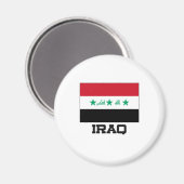 Irak-Flagge Magnet (Vorderseite/Rückseite)