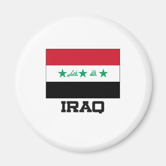 Irak-Flagge Magnet (Vorne)
