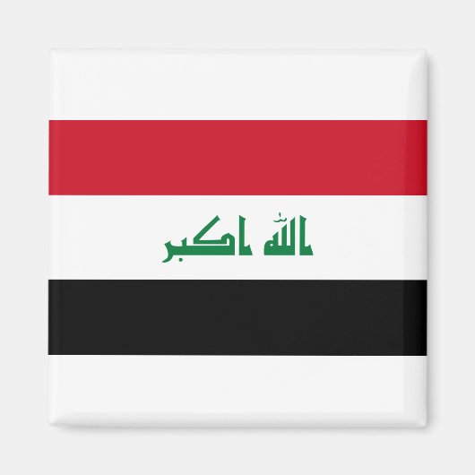 Irak-Flagge Magnet (Vorne)