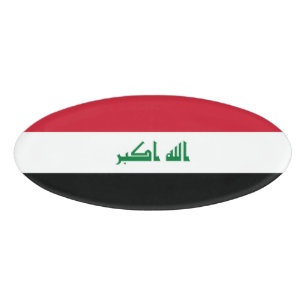 Irak-Flagge Namenschild