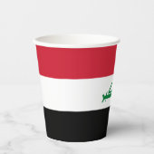 Irak-Flagge Pappbecher (Vorderseite)