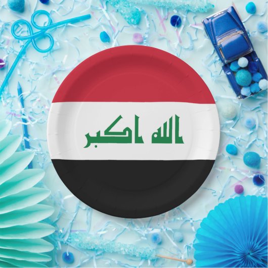 Irak-Flagge Pappteller (Party)