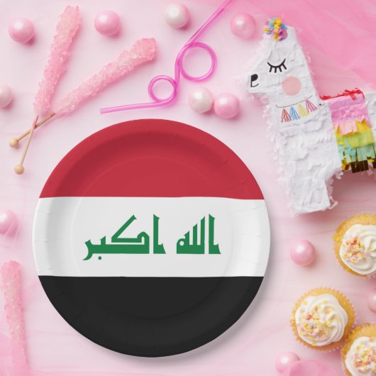Irak-Flagge Pappteller (Party)