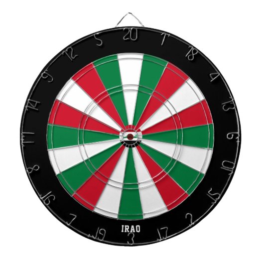 Irak-Flagge Patriot's Bullseye Dartscheibe (vorne)