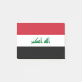 Irak-Flagge Post-it Klebezettel (Vorderseite)