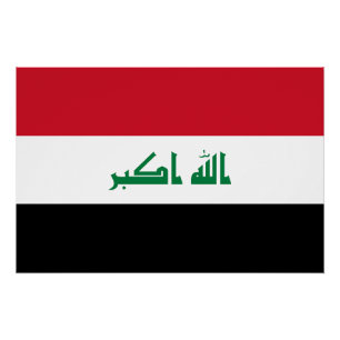 Irak-Flagge Poster