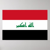 Irak-Flagge Poster (Vorne)