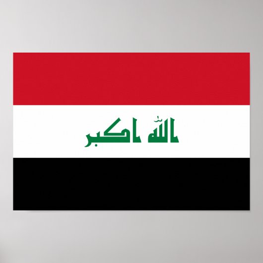 Irak-Flagge Poster (Vorne)