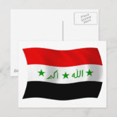 Irak Flagge Postkarte (Vorne/Hinten)