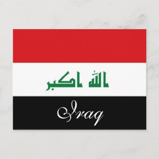 Irak-Flagge Postkarte