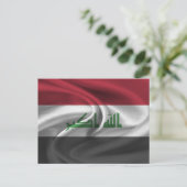 Irak-Flagge Postkarte (Stehend Vorderseite)