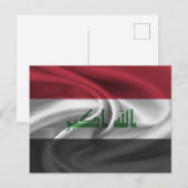 Irak-Flagge Postkarte (Vorne/Hinten)