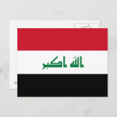 Irak-Flagge Postkarte (Vorne/Hinten)