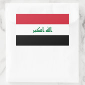Irak-Flagge Rechteckiger Aufkleber (Tasche)
